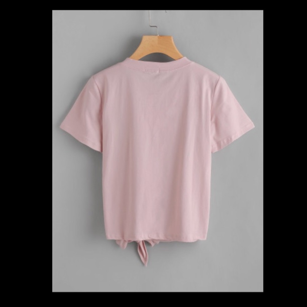 ‼️ONE S LEFT‼️Pink Cactus Knotted T - Picture 2 of 5